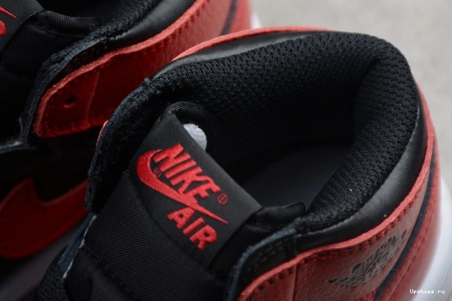 High Kids 555088  Black Bred Jordan OG Air Red Retro 001 1 Banned 0810